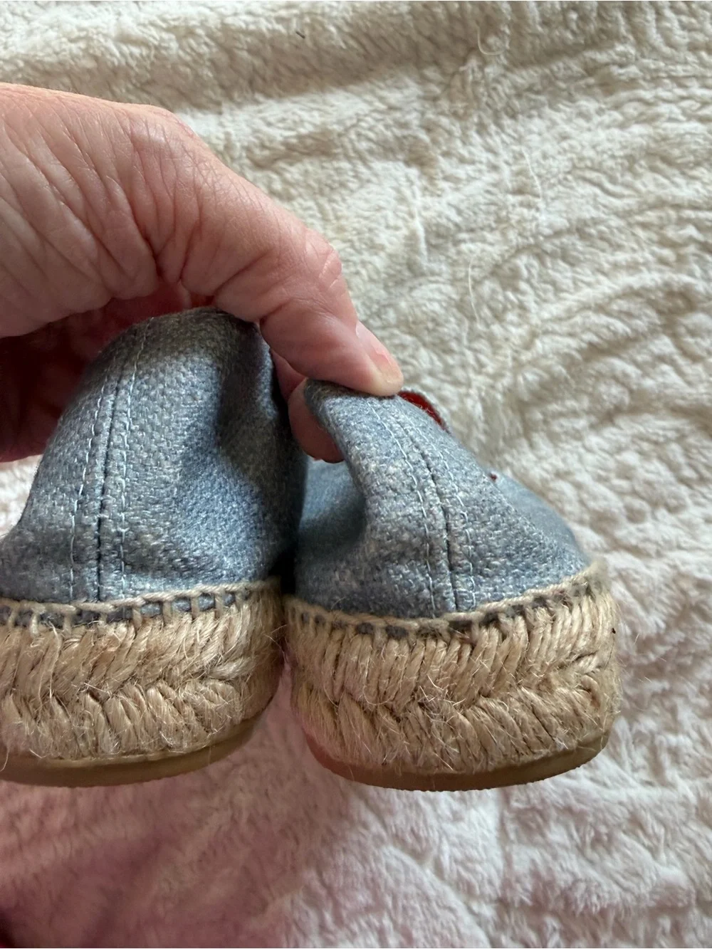 Stubbs and Wootton slip-On Women's Casual espadrille Loafers in Light Blue